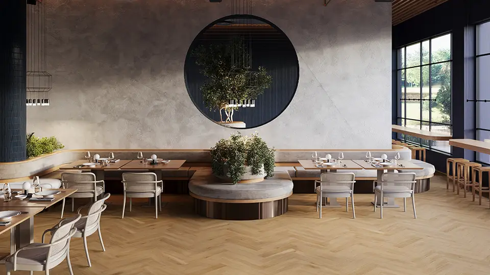 Vinyl panels in restaurants and catering establishments - what must a catering floor withstand?